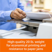 Load image into Gallery viewer, Amazon Basics 30% Recycled Multipurpose Copy Printer Paper, 8.5" x 11", 10 Reams , 5000 Count (Sheets), White