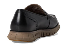 Load image into Gallery viewer, Cole Haan Men's Zerogrand Remastered Penny Loafers, Black Stamped/Lava/Irish Coffee, 9.5