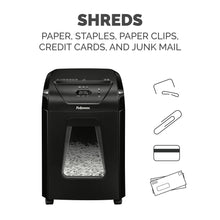 Load image into Gallery viewer, Fellowes Powershred 12 Sheet Cross-Cut Paper Home Office Paper Shredder, 19.50" H x 9.69" W x 13.44" D