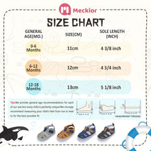Load image into Gallery viewer, Meckior Summer Baby Infant Boys Beach Sandals Canvas Toddler Soft Sole Non-Slip Closed Toe First Walkers Shoes