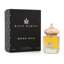 Load image into Gallery viewer, MATIN MARTIN Rose Oud for Unisex - Arabian Perfume for Women & Men - Long Lasting Fragrance with Saffron, Bergamont, Jasmine, Sandalwood, Cedar Notes - Arabic Cologne - Travel Size - 3.4 oz EDP Spray