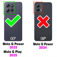 Load image into Gallery viewer, Asuwish Phone Case for Motorola Moto G Power 2025/MotoG Play 2025 with Tempered Glass Screen Protector Cover and Magnetic Kickstand Shockproof Protective Slim Cell Accessories XT2515-1 Women Men Black