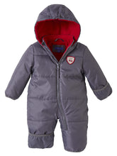 Load image into Gallery viewer, iXtreme Baby Boys' Snowsuit - Cozy Fleece Insulated Winter Snow Pram Bunting Suit for Newborns and Infants (Sizes: 0-24M), Size 3-6 Months, Charcoal