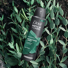 Load image into Gallery viewer, Dove Men+Care Deodorant Spray Aluminum Free Deodorant Eucalyptus and Birch Naturally Derived Plant Based Mens Deodorant Moisturizer 4 oz 3 Count