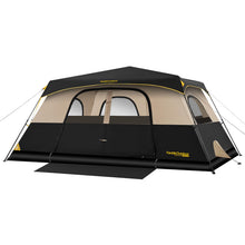 Load image into Gallery viewer, FanttikOutdoor Zeta C10 Pro Camping Tent 10 Person Instant Cabin Tent Setup in 60 Seconds with Rainfly & Windproof Portable with Carry Bag for Family Camping & Hiking, Khaki