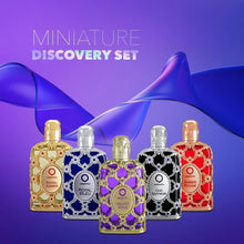 Load image into Gallery viewer, Orientica Luxury Collection Miniature Discovery Set (Without Box) Eau De Parfum - Amber Rouge, Royal Amber, Oud Saffron, Velvet Gold & Royal Bleu - Arabic Perfume for Men & Women - 5 x 7.5ml