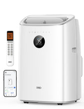 Load image into Gallery viewer, DREO Portable Air Conditioner 318S, 8000 BTU ASHRAE (5000 BTU DOE) Smart AC Unit for Bedroom with Drainage-free Cooling, Fan&Dehumidifier 3 in 1, APP/Voice/Remote, Quiet Standing AC for Room Indoors