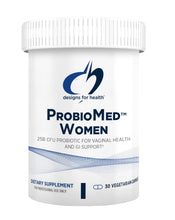 Load image into Gallery viewer, Designs for Health ProbioMed Women - Vaginal Probiotics to Support pH Balance, Vaginal Comfort, Immune Health & Gut Health for Women - Dairy-Free Probiotic (30 Capsules)
