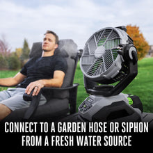 Load image into Gallery viewer, EGO Power+ FN1000 10-Inch 1700CFM 20MPH Oscillating Misting Fan with 6 Speed Modes, 3 Oscillation Modes, 3 Misting Modes, Battery and Charger Not Included, Black