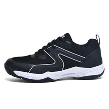 Load image into Gallery viewer, LEFUS Men's Light 101 Lightweight Non-Slip Tennis Shoes, Breathable Court Shoes (Black, 10.5)