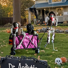 Load image into Gallery viewer, AW 2 Pack Pirate Life Size Skeleton Poseable, Full Size Western Cowboy Skeleton 5.4 Ft Plastic for Halloween Party Decorations Haunted House Props 2024