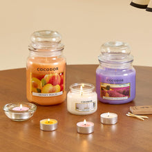 Load image into Gallery viewer, COCODOR Candle Honey Peach Scented, Large Glass Jar 18oz Wick Candle, 110 Hours of Burn Time