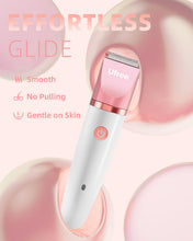 Load image into Gallery viewer, Ufree Bikini Trimmer Electric Razors for Women, Ceramic Blade Body Hair Trimmer, IPX7 Waterproof Rechargeable Lady Shaver, Personal Groomer for Legs & Pubic Hair, Gifts for Women, Gold