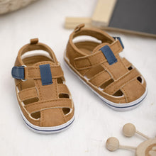 Load image into Gallery viewer, Meckior Summer Baby Infant Boys Beach Sandals Canvas Toddler Soft Sole Non-Slip Closed Toe First Walkers Shoes