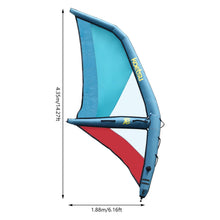Load image into Gallery viewer, Professional Inflatable Windsurf SUP Sail Inflatable Paddle Board Windsurfing 360° Rotatable Base, Visualization Window, Inflatable Pump, Blue