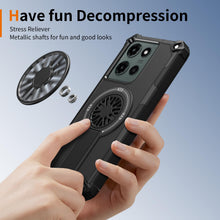 Load image into Gallery viewer, Asuwish Phone Case for Motorola Moto G Power 2025/MotoG Play 2025 with Tempered Glass Screen Protector Cover and Magnetic Kickstand Shockproof Protective Slim Cell Accessories XT2515-1 Women Men Black
