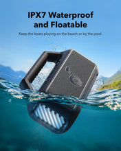Load image into Gallery viewer, Soundcore Boom 2 By Anker, Outdoor Speaker, 80W, Subwoofer, BassUp 2.0, 24H Playtime, IPX7 Waterproof, Floatable, RGB Lights, USB-C, Custom EQ, Bluetooth 5.3, Portable for Camping and Beach - Black