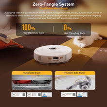 Load image into Gallery viewer, roborock Qrevo S5V Robot Vacuum and Mop, FlexiArm Edge Mopping, 12,000Pa Suction, Dual Zero-Tangle System, Smart Obstacle Avoidance, 10mm Mop Lifting, Auto Mop Washing & Warm Air Drying, White