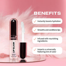 Load image into Gallery viewer, Sacheu Lip Elixir Nourishing Lip Glaze and Lip Tint Gloss. High-Shine Lip Gloss. Moisturizing Lip Gloss Enriched with Lip Oils For Hydrating Smooth Finish, Cruelty-Free (Clear)