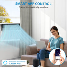 Load image into Gallery viewer, 6000 Btu U-Shaped Window Air Conditioner, WiFi & App Control, Ultra Quiet, Enabled Saddle Window AC Unit Cools Up to 300 Sq. ft, Cooling, Dehumidifier, Flexible for Home/Office