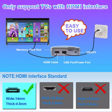 Load image into Gallery viewer, YRPRSODF TV Game Console Built in 100+ Gam ES, Video Game Machine with 2.4G Wireless Gamepad Somatosensory Control, USB Plug and Play, Kid & Adult Interactive& Puzzle Games,Grey