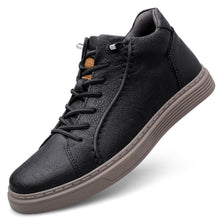 Load image into Gallery viewer, Elevator Shoes for Men, 2.36" Height Increasing High Top Sneakers with Hidden Insoles, Casual Dress Leather Shoes, Non-Slip Sole Black 43