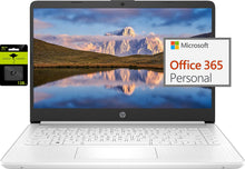 Load image into Gallery viewer, HP Newest 14" Ultral Light Laptop for Students and Business, Intel Quad-Core N4120, 8GB RAM, 192GB Storage(64GB eMMC+128GB Micro SD), 1 Year Office 365, Webcam, HDMI, WiFi, USB-A&C, Win 11 S