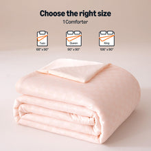 Load image into Gallery viewer, Amazon Basics Cooling Comforter, Soft Lightweight Waffle Weave Blanket for Hot Sleepers, Summer & All Season Bedding to Keep Cool for Night Sweats, 106"x90", King, Pink