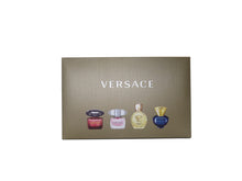 Load image into Gallery viewer, Versace Gifts & Sets Womens Mini Set (Crystal Noir/Bright Crystal/Eros Pour Femme EDT, Pour Femme Dylan Blue EDP)