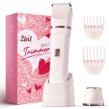 Load image into Gallery viewer, Risina Bikini Trimmer for Women - Painless Electric Razors for Silk Skin,Cordless Body Shaver with Ceramic Blade, Replaceable Lady Razor, IPX7 Waterproof & Easy Cleaning, Birthday Gifts for Women