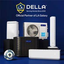 Load image into Gallery viewer, DELLA 20K BTU ODU 2 Dual Zone 9000 9000 BTU Wifi Mini Split AC Work with Alexa, Energy Efficient, 20 SEER2 208-230V Cools Up to 800 Sq.Ft Multi Zone Ductless Pre-Charged Heat Pump, 16ft Installation