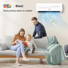 Load image into Gallery viewer, COSTWAY 12000BTU Mini Split Air Conditioner& Heater, 20 SEER2 115V Wall-Mounted Ductless AC Unit Cools Rooms up to 750 Sq. Ft, Energy Efficient Inverter AC with Heat Pump (Blast Series)