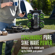 Load image into Gallery viewer, EGO POWER+ Portable Power Station, 1400W, Battery Powered, Inverter Generator for Home and Outdoor, Includes (2) 56V 6.0Ah Batteries and Charger - PST1405-2