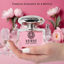 Load image into Gallery viewer, Verse Pink Crystal Eau De Parfum for Woman - Top Notes of Pomegranate, Yuzu & Iced Accord - Base Notes of Peony, Lotus, Magnolia, Amber, Musk & Mahogany - Floral & Fruity Scent - Elegant 100ml Bottle