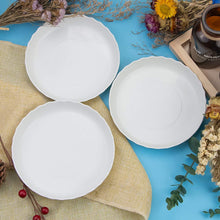 Load image into Gallery viewer, FIREBOOMOON 12 Pack Plastic White Round Wave Plant Saucer,Durable Heavy Duty Flower Plant Pot Drip Tray Container for Home Garden Indoor and Out Door Plant (6 Inch/8 Inch/10 Inch)