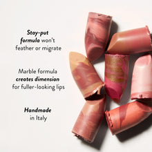 Load image into Gallery viewer, LAURA GELLER NEW YORK Italian Marble Sheer Lipstick - Peach Bellini - Hydrating & Lightweight - Vitamin E & Caster Seed Oil - Cream Finish
