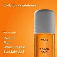 Load image into Gallery viewer, PHLUR Paradise Skin Set ($75 Value) - Travel Size Body Mist Gift Set - Peach Skin, Vanilla Skin, & Beach Skin - Travel Size Hair and Body Fragrance Mist Trio (3 x 3 fl oz)