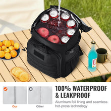 Load image into Gallery viewer, VEVOR Tactical Backpack Cooler, 25L Lunchbox for Work Insulated Leakproof with MOLLE, Lunch Cooler Box with Storage Bags, Lunch Bags Soft Cooler for Office, Picnic, Hiking, Beach, Camping