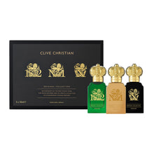 Load image into Gallery viewer, Original Collection Travelers Feminine by Clive Christian for Unisex - 3 Pc Mini Gift Set 3 x 0.34 EDP Spray Original Collection 1872, Original Collection No1, Original Collection X