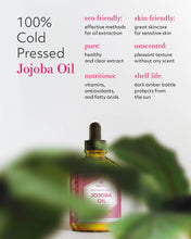 Load image into Gallery viewer, Leven Rose Jojoba Oil Organic, Pure Cold Pressed Natural Unrefined Moisturizer for Skin Hair and Nails 4 oz