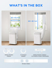 Load image into Gallery viewer, Midea 13,000 BTU ASHRAE (10,000 BTU SACC) Dual Hose Portable Air Conditioner with Inverter, Remote Control, Cools up to 450 Sq Ft, Smart Wi-Fi Connects to Alexa/Google Assistant, Window Kit Included