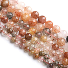 Load image into Gallery viewer, 6MM 60PCS Natural Crystal Stone Colorful Rutilated Quartz Beads for Jewelry Making DIY Bracelet