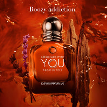 Load image into Gallery viewer, Armani Beauty - Stronger With You Absolutely - Parfum - Cologne for Men - Spicy Ambery Gourmand Men’s Fragrance – Rum Accord, Cedarwood, Lavendar & Vanilla Notes - 3.4 Fl Oz