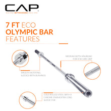 Load image into Gallery viewer, CAP Barbell Classic 7-Foot Olympic Bar, Chrome - New Version (OBIS-85)