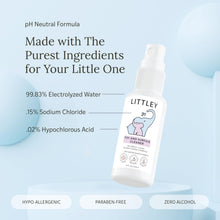 Load image into Gallery viewer, Think Smarter Products Littley Toy & Surface Cleaner with Hypochlorous Acid, Fragrance-Free, Made Without Ammonia, Bleach, Phosphates, Phthalates, or Dyes, 2oz Travel-Size Spray Bottle