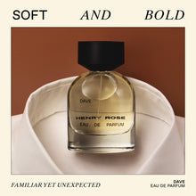 Load image into Gallery viewer, Henry Rose Perfumes for Women & Men - Gender-Inclusive, Warm + Spicy Vanilla Scented Perfume with Orange Flower & Vanilla Bean - EWG Verified, Cruelty-Free, Sustainable Packaging - Dave (1.7 fl oz)