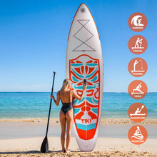 Load image into Gallery viewer, FunWater Inflatable 10'6×33"×6" Ultra-Light (17.6lbs) SUP for All Skill Levels Everything Included with Stand Up Paddle Board, Adj Floating Paddles, Pump, ISUP Travel Backpack, Leash,Waterproof Bag