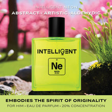 Load image into Gallery viewer, Intelligent Neon | Abstract, Artistic, Aldehydic | Extrait de Parfum for Men | 3.4 Fl Oz (100 mL)