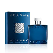 Load image into Gallery viewer, Azzaro Chrome Parfum - Fresh Aromatic Mens Cologne - Intense Fougère Citrus Fragrance - Notes of Bergamot - Lasting Wear - Masculine Clean Scent - Luxury Perfumes for Men - Travel Size, 1.6 Fl. Oz