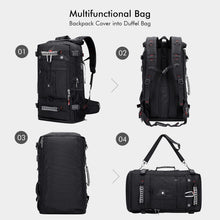 Load image into Gallery viewer, WITZMAN Travel Backpack for Men and Women Convertible Duffle Luggage Bag fit 17 Inch Laptop Carry On Bags for Airplane (B681 Black)